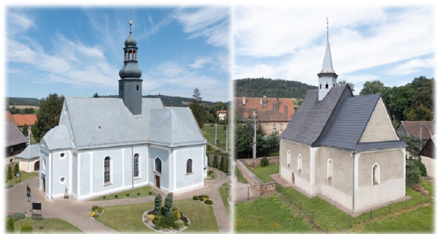 Ścinawka Średnia - dzwony  kościoła  p. w. św. Marii Magdaleny i kościoła  Bożego Ciała