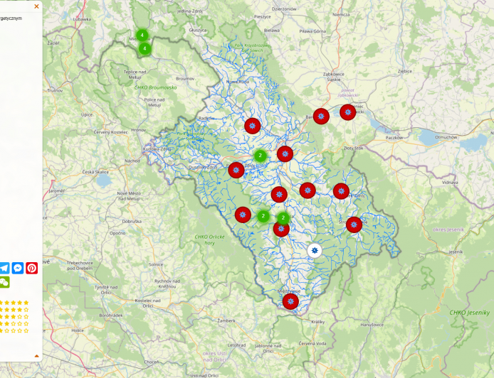 Wykaz obiektów z potencjałem hydroenergetycznym administrowanych przez Wody Polskie (cieki Ziemi Kłodzkiej)